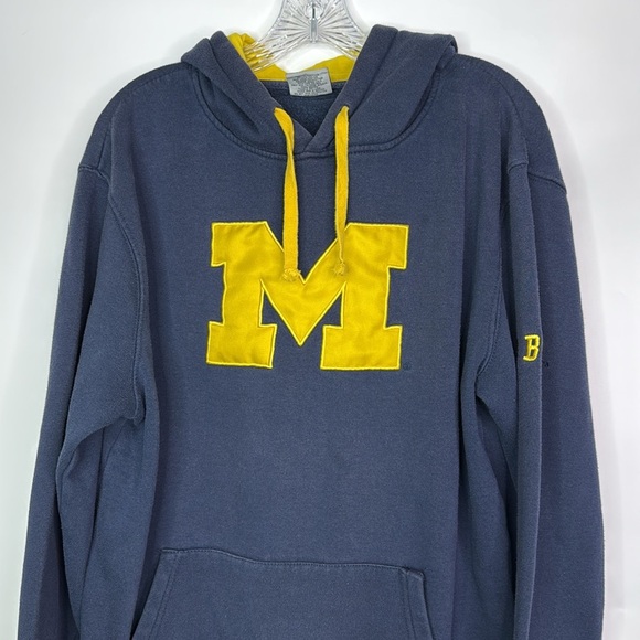 Vintage Stadium Athletics Michigan Wolve Hooded Sweatshirt Size Large - Picture 2 of 8